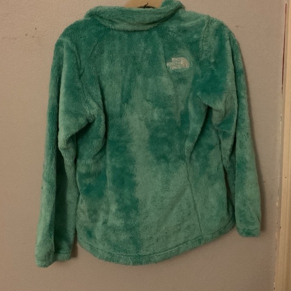 The North Face Girls' Osolite Full-Zip Fleece Jacket Aqua Blue Green Size XS - Picture 3 of 5